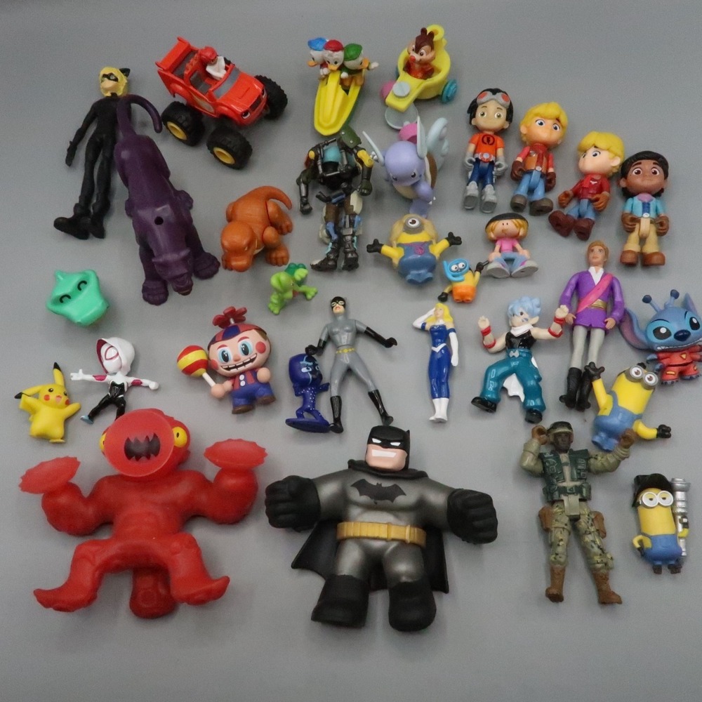 Random Boys Toy Lot Action Figures Marvel Anime Military Army Blaze Dino Ranch
